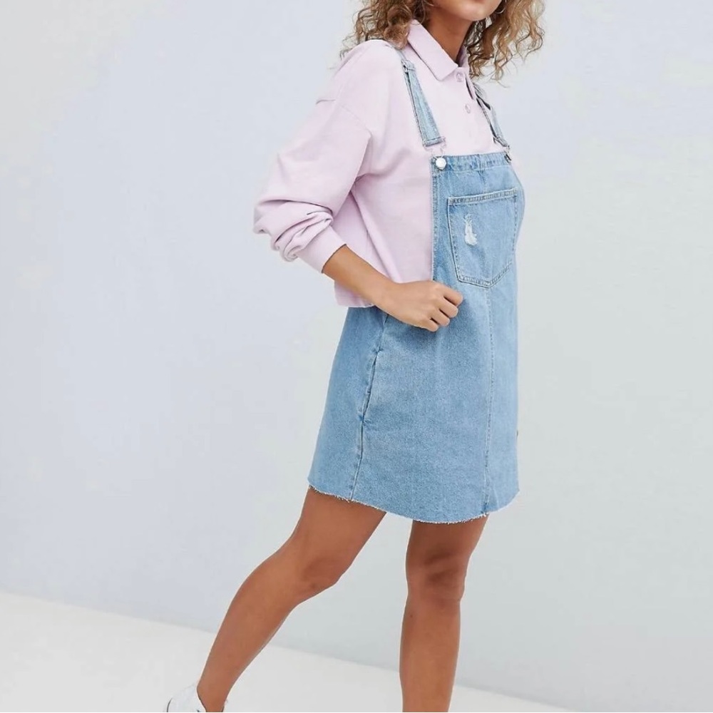 Pull&Bear Overall Denim Dress